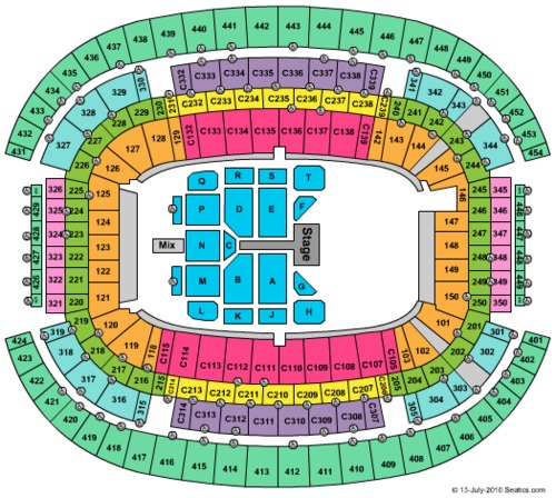 At T Stadium Tickets Seating Charts