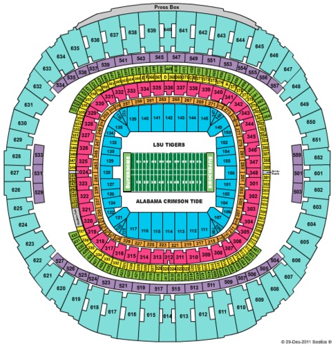 Caesars Superdome Tickets Seating