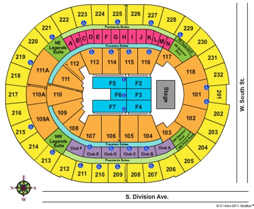 Kia Center Tickets Seating Charts And