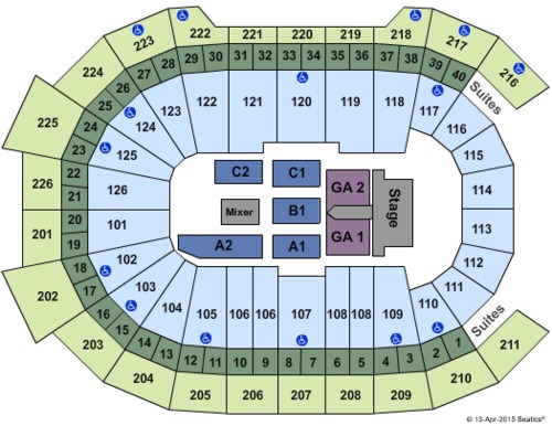 Giant Center Tickets Seating Charts
