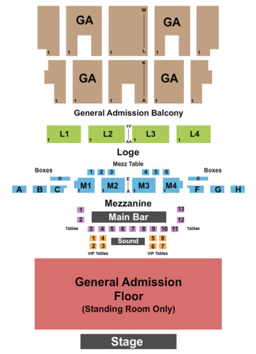 The Fillmore Tickets Seating Charts