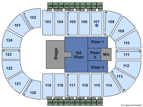 Santander Arena Tickets Seating Chart
