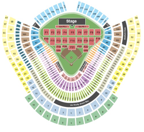 Los Angeles Ca Seating Chart View