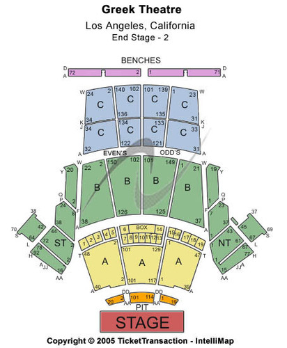 Greek Theatre Ca Tickets Seating