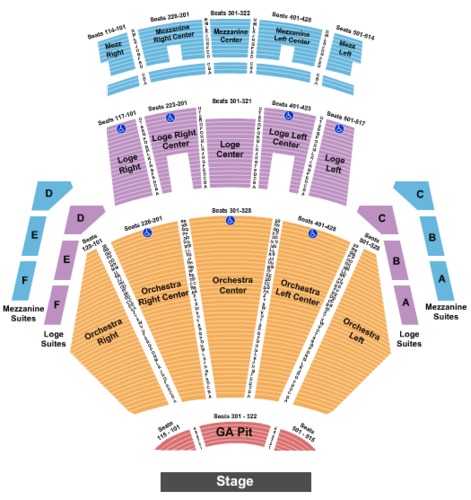 Pea Theater Tickets Seating Charts