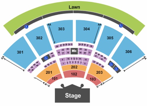 Usana Amphitheatre Tickets Seating