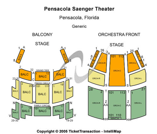 Saenger Theatre Tickets Seating Charts