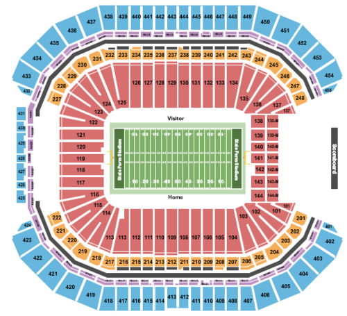 State Farm Stadium Tickets, Seating Charts and Schedule in Glendale AZ at  StubPass!