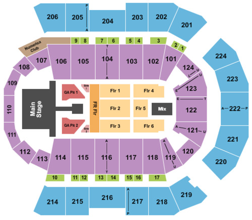 Spokane Arena Tickets Seating Charts