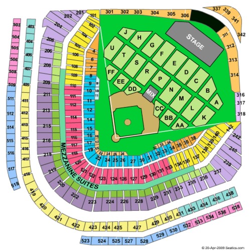 Wrigley Field Tickets Seating Charts