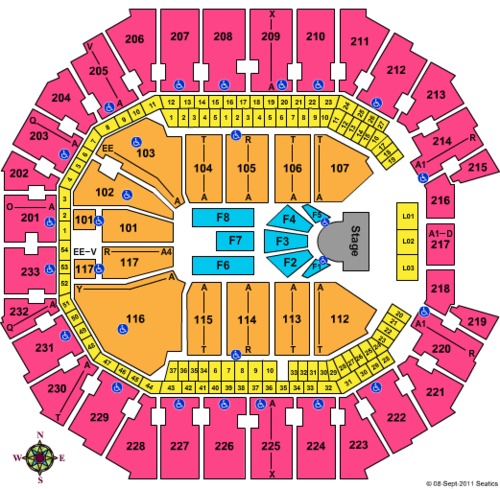 Spectrum Center Seating Charts 