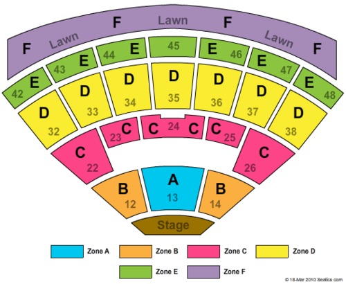 Blossom Music Center Tickets Seating